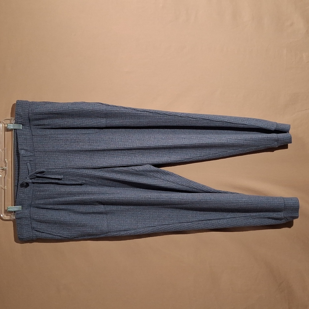 Women’s Waffle Knit Jogger Pants by “Awhile” in Heather Denim Blue 2X (NWT)